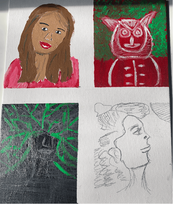 Self portrait art therapy granville